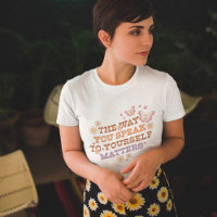 T-shirt Retro Daisy and Butterflies