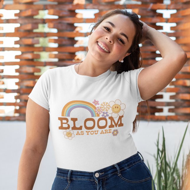 T-shirt Retro Daisy cite Bloom as you are (Créateur téléchargé)