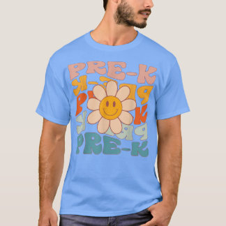 T-shirt Retro Daisy Super Colorful PréK enseignant étudian