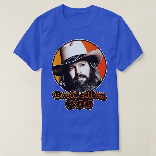 T-shirt Retro David Allan Coe Hommage (Design devant)