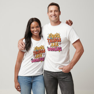 T-Shirt Rétro "De Bonnes Choses À Venir"