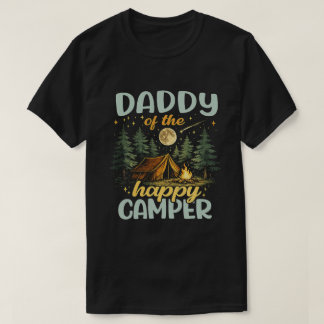 T-shirt rétro de camping «Papa du Happy Camper»