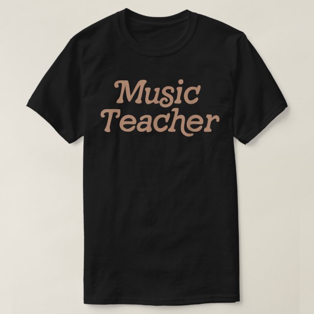 T-shirt Retro de l'enseignant de musique à l'école (Design devant)