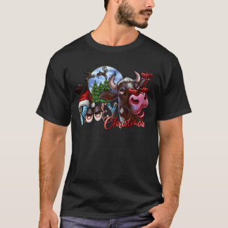 T-shirt Rétro de Noël Mooey