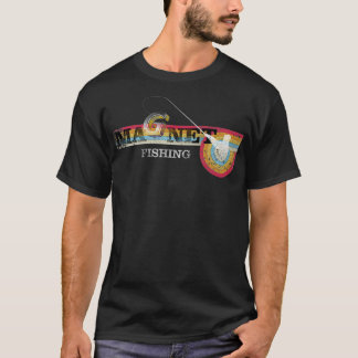 T-SHIRT RÉTRO DE PÊCHE MAGNÉTIQUE VINTAGE POUR LES HOMMES