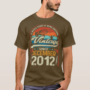 T-shirt Rétro Décembre 2012 10 Ancien pêcheur 10e
