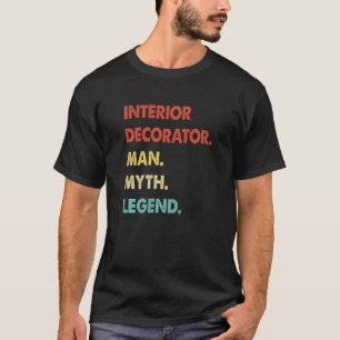 T-shirt Rétro Décorateur intérieur Homme Mythe Légende