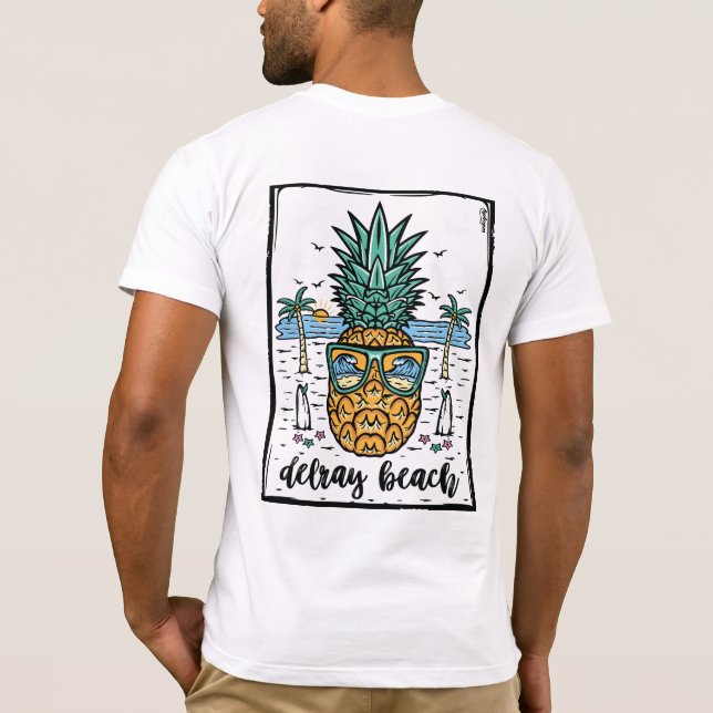 T-shirt Retro Delray Beach Floride (Dos)