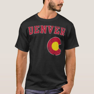 T-shirt Retro Denver Colorado Accueil Amour