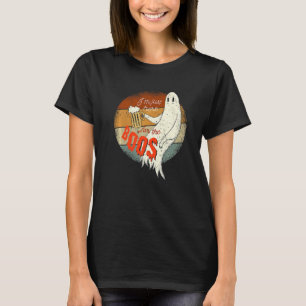 T-shirt Retro Déplaisant Halloween Ghost Tee Im Juste Ici