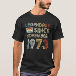 T-shirt Rétro depuis novembre 1973 quarante-sixième
