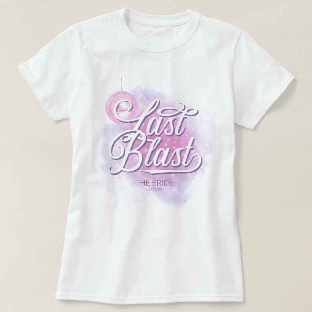 T-shirt Retro Dernier Blast Disco Bachelorette ID928 (Design devant)