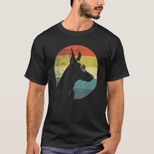 T-shirt Retro Design Manchester Terrier Dog (Devant)