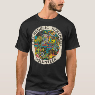 T-shirt Retro Design Research Volontaire Psychedélique