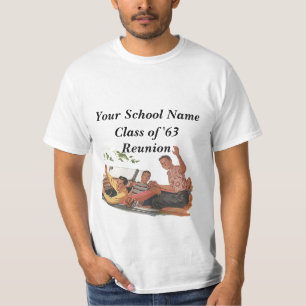 T-shirt Rétro dessus vintage de souvenir de la Réunion d