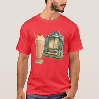 T-shirt Retro Diner Milkshake and Jukebo family