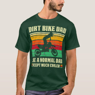 T-shirt Retro Dirt Vélo Papa Dirtbike Rider Motocross