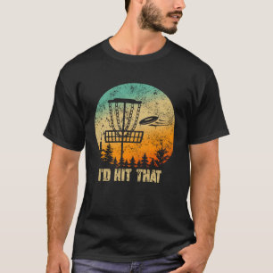T-shirt Retro Disc Golf Sport Sunset Vintage Frisbee Golf