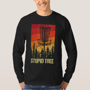 T-shirt Retro Disc Golf Stupid Tree Vintage Frisbee Golf