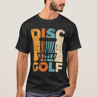 T-shirt Retro Disque Golf Vintage Disque Golfer Disque cad