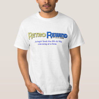 T-shirt Rétro dos de bringin de rebobinage… les années 80