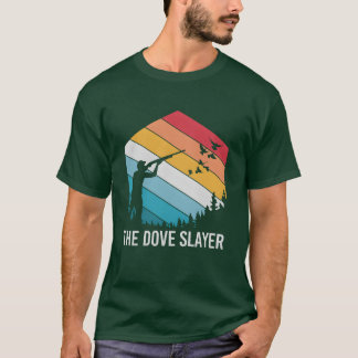 T-shirt Retro Dove Slayer Chasse aux oiseaux pour les chas