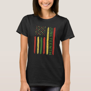 T-shirt Retro Drapeau américain 19 juin 1865 Afrique