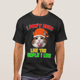 T-shirt Retro Drôle Je n'aime même pas les gens que j'aime