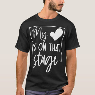 T-shirt Rétro Drôle Mon Cœur Est Sur Cette Scène Danse Bal