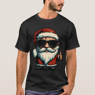 T-Shirt rétro du Père Noël branché