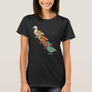 T-shirt Retro Duck Animals Vintage Farmers Duck