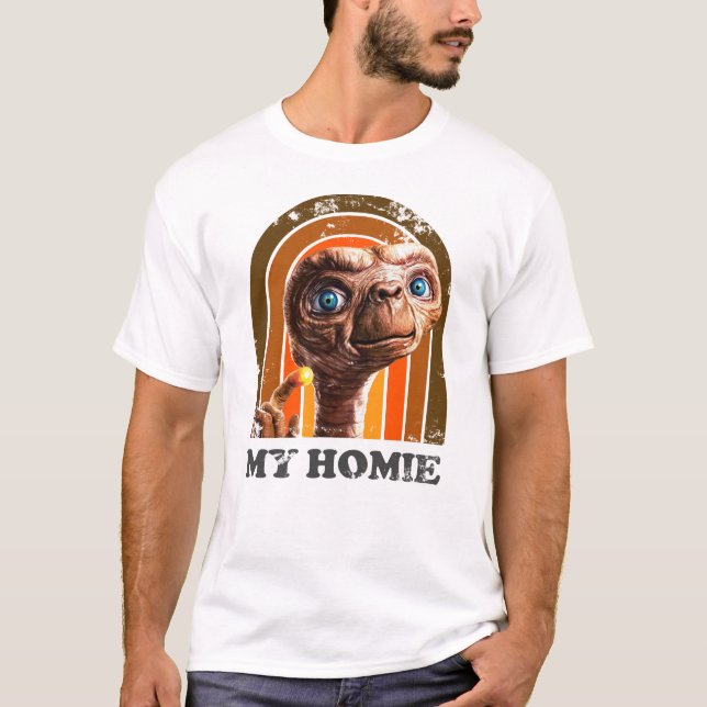 T-shirt Retro E.T le film extra terrestre des années 80 (Devant)