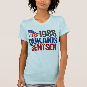 T-shirt Rétro élection 1988 de Dukakis Bentsen