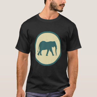 T-shirt Retro Elephant Vintage Wild Animal