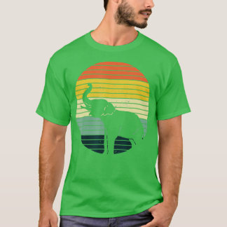 T-shirt Retro Elephant Wildlife Vintage Africa Elephant 1