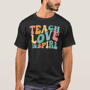 T-shirt Retro Enseignant Super Inspirational Happational R