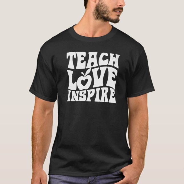 T-shirt Retro Enseignant Super Inspirational Happational R (Devant)