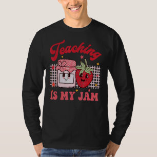 T-shirt Retro Enseignement Est Mon Jam Enseignant Vibes Éc