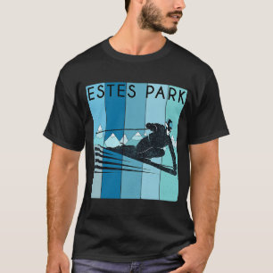 T-shirt Retro Estes Park Colorado Ski Vintage Estes Park S