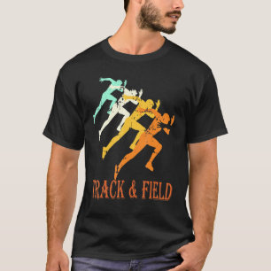 T-shirt Retro Exécution Vintage piste et champ