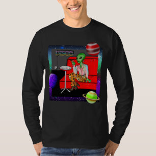 T-shirt Rétro Extraterrestre des années 70 dans un Salon D