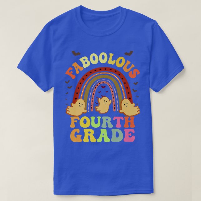T-shirt Retro FABOOLOUS 4TH GRADE TEACHER Costume This Is  (Design devant)