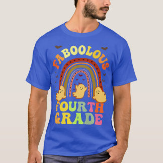 T-shirt Retro FABOOLOUS 4TH GRADE TEACHER Costume This Is 