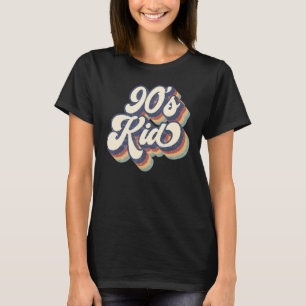 T-shirt Retro Faded 90's Design J'aime les années 90