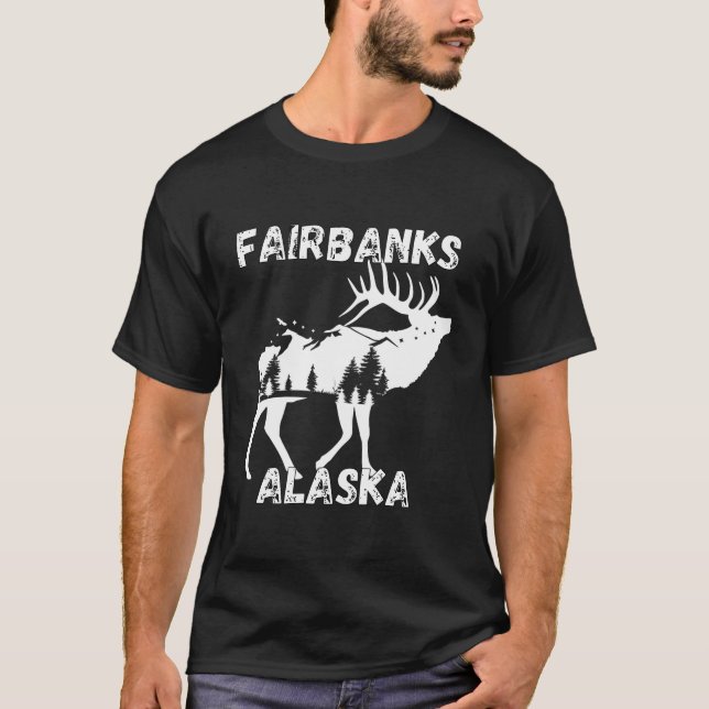 T-shirt Retro Fairbanks Alaska Vêtements Souvenir (Devant)