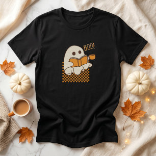 T-shirt Rétro Fantôme Mignon Halloween Épouvantable