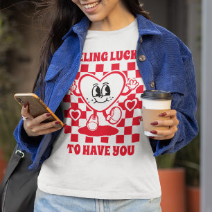 T-shirt Retro Feeling Lucky Women's Valentin Day