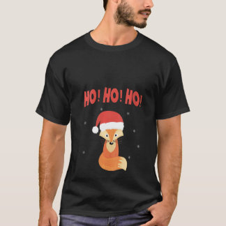 T-shirt Rétro Femme, Ho Ho Ho, Noël, Père Noël Group Fox