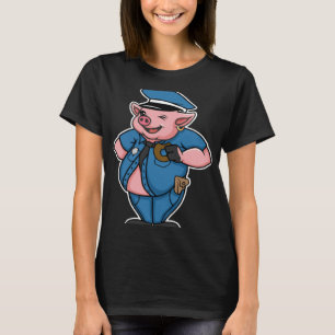 T-shirt Retro Femmes Hommes Cochon Ferme Animal J'aime Coc