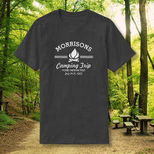 T-shirt Rétro feu de camp de vacances en camping de la